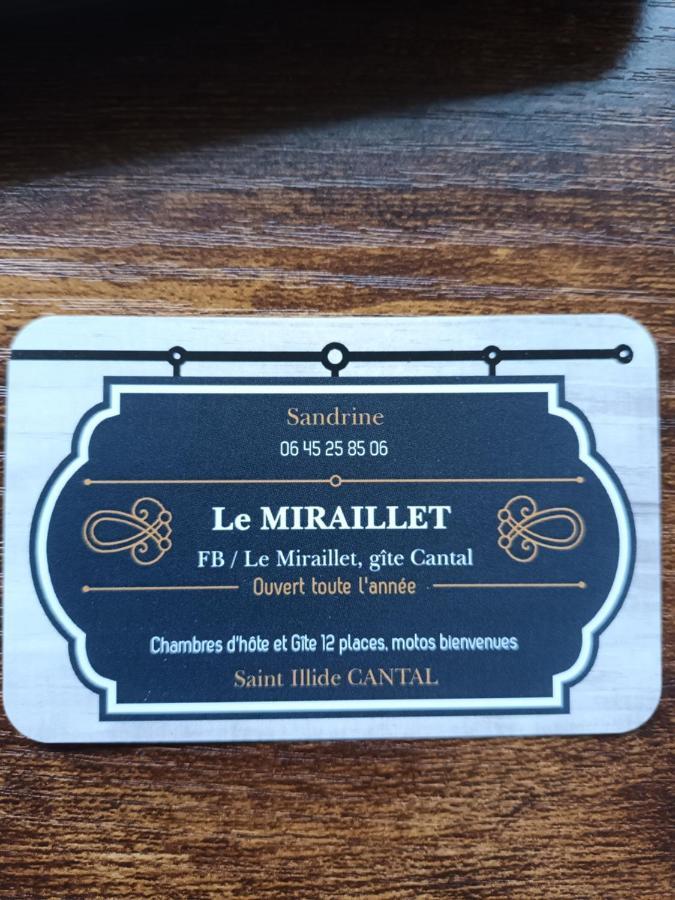 Le Miraillet, Chambre Hote Saint-Illide エクステリア 写真